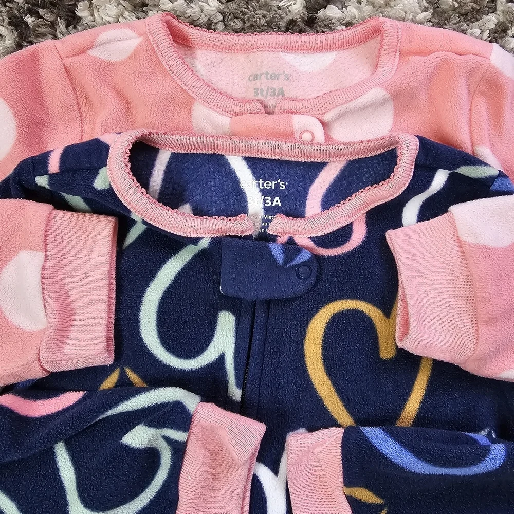 Carters 3T Warm Footie Pj Pajamas